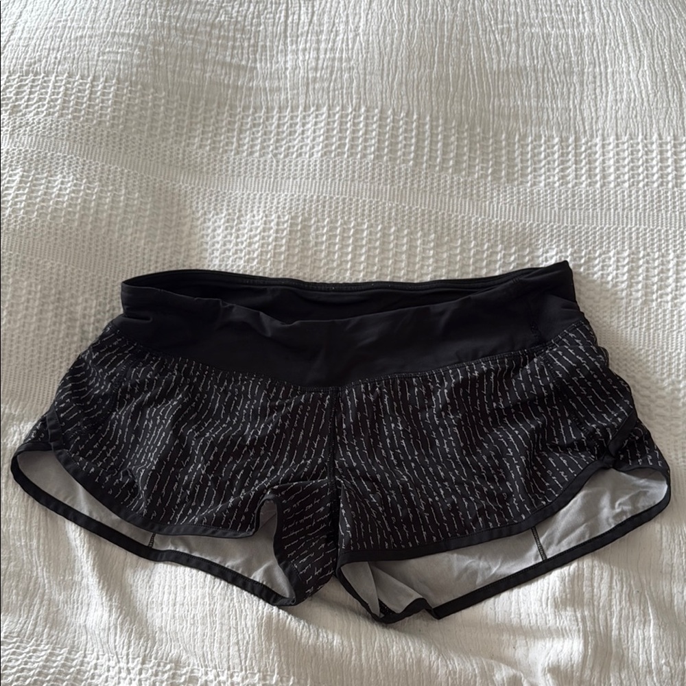 Lululemon Athletica Black Athletic Shorts Breathable Design